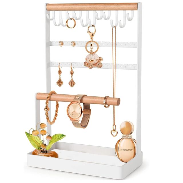 Xample 5 Tier display Jewelry Organizer Necklace Earring Bracelet Stand in White - image 1