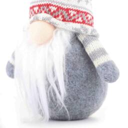 Voltico Christmas Gnome Decoration 25cm Small Plush Gonk Ornament in White - Size: 1 Pack - thumbnail 5