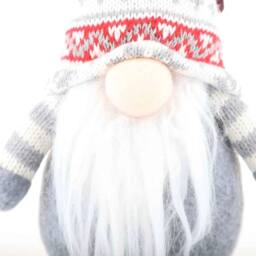 Voltico Christmas Gnome Decoration 25cm Small Plush Gonk Ornament in White - Size: 1 Pack - thumbnail 4