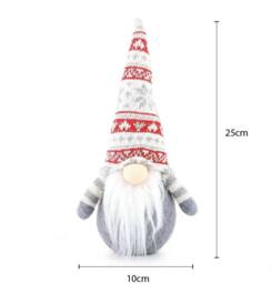 Voltico Christmas Gnome Decoration 25cm Small Plush Gonk Ornament in White - Size: 1 Pack - thumbnail 6