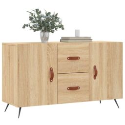 Berkfield Home Sideboard Sonoma Oak 100x36x60 cm Engineered Wood in Brown - Size: 100 x 36 x 60 cm - thumbnail 3