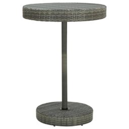 Berkfield Home 5 Piece Garden Bar Poly Rattan Grey - thumbnail 3