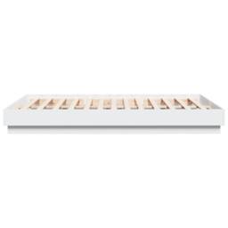 Berkfield Home Bed Frame with LED without Mattress White 150x200 cm King Size - thumbnail 7