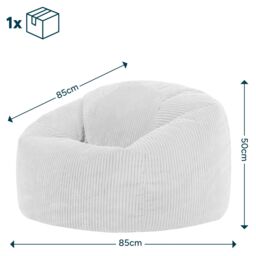 icon Kingston Classic Beanbag Corduroy Set of 2 in Purple - thumbnail 9