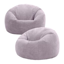 icon Kingston Classic Beanbag, Corduroy 2 Pack in Purple - thumbnail 1