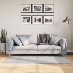 Berkfield Home Rug HUARTE Short Pile Soft & Washable Grey 80x150 cm - Size: Medium - thumbnail 2
