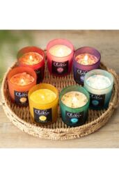 KDMD Solar Plexus Chakra Lemon Crystal Chip Candle in Yellow - thumbnail 5