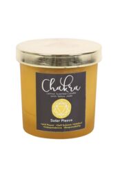 KDMD Solar Plexus Chakra Lemon Crystal Chip Candle in Yellow - thumbnail 3
