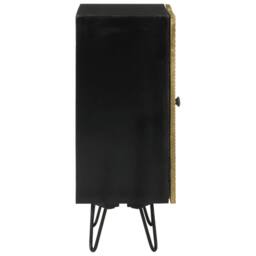 Berkfield Home Sideboard 55x30x75 cm Solid Wood Mango in Gold - Size: 55 x 30 x 75 cm - thumbnail 5