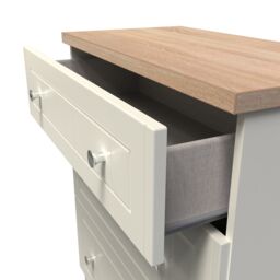 Ready Assembled 2 U Cambridge 3 Drawer Deep Chest (Ready Assembled) in Cream - thumbnail 5