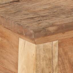 Berkfield Home Console Table 90.5x30x75cm Solid Acacia Wood & Reclaimed Wood in Brown - Size: 90.5x30x75 cm - thumbnail 6