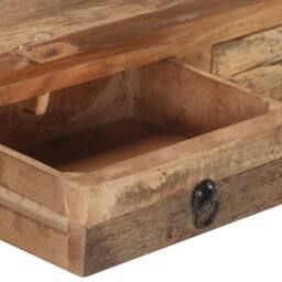 Berkfield Home Console Table 90.5x30x75cm Solid Acacia Wood & Reclaimed Wood in Brown - Size: 90.5x30x75 cm - thumbnail 5