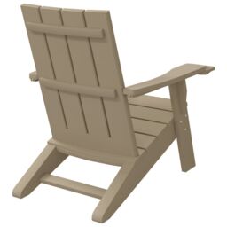 Berkfield Home Garden Adirondack Chair Light Brown 75x88.5x89.5cm Polypropylene - Size: 75x88.5x89.5 cm - thumbnail 5