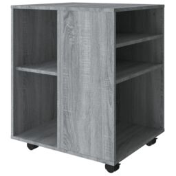 Berkfield Home Rolling Cabinet Grey Sonoma 60x53x72 cm Engineered Wood - Size: 60 x 53 x 72 cm - thumbnail 6