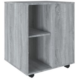 Berkfield Home Rolling Cabinet Grey Sonoma 60x53x72 cm Engineered Wood - Size: 60 x 53 x 72 cm - thumbnail 2