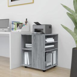 Berkfield Home Rolling Cabinet Grey Sonoma 60x53x72 cm Engineered Wood - Size: 60 x 53 x 72 cm - thumbnail 1