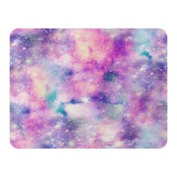 Benjamin Tate Design Starry Galaxy Print In Unicorn Colours Blanket in Natural - Size: 120 cm x 150 cm - thumbnail 1