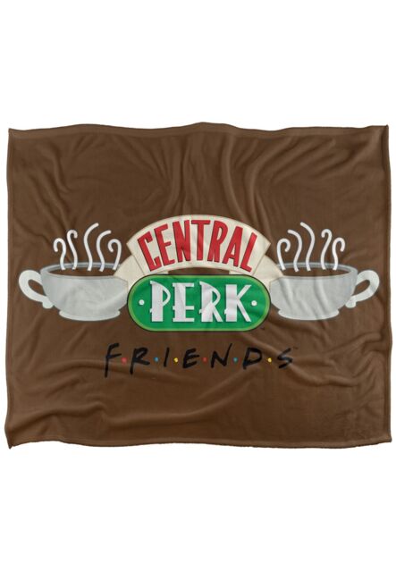 Warner Brothers Friends Silky Touch Super Soft Throw Blanket 152x127cm in White - Size: 152x127 cm - image 1