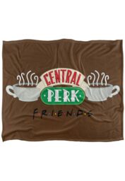 Warner Brothers Friends Silky Touch Super Soft Throw Blanket 152x127cm in White - Size: 152x127 cm - thumbnail 1