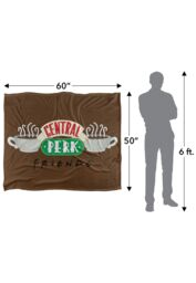 Warner Brothers Friends Silky Touch Super Soft Throw Blanket 152x127cm in White - Size: 152x127 cm - thumbnail 3