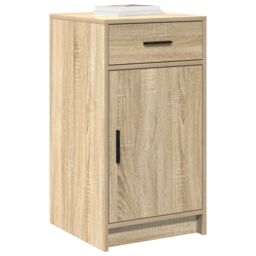 Berkfield Home Sideboard Sonoma Oak 40x41x75 cm Engineered Wood in Beige - Size: 40 x 41 x 75 cm - thumbnail 3