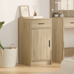 Berkfield Home Sideboard Sonoma Oak 40x41x75 cm Engineered Wood in Beige - Size: 40 x 41 x 75 cm - thumbnail 1