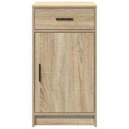 Berkfield Home Sideboard Sonoma Oak 40x41x75 cm Engineered Wood in Beige - Size: 40 x 41 x 75 cm - thumbnail 7