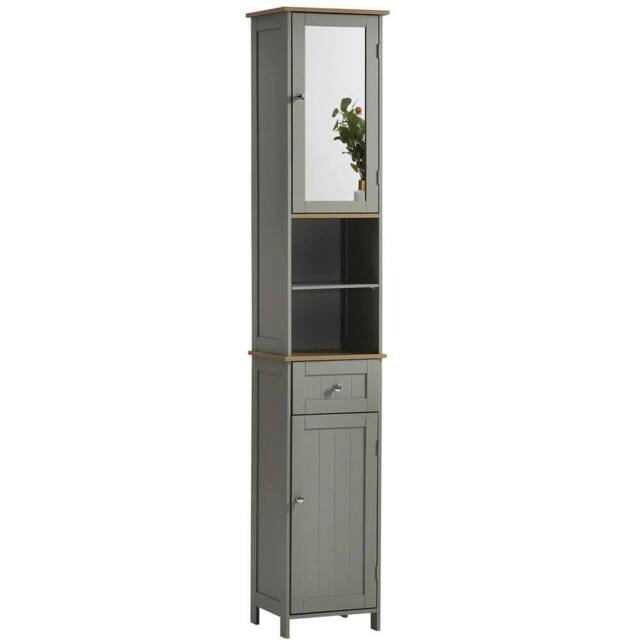 Kelvenix Bathroom 2 Door Tall Cabinet in Grey - image 1