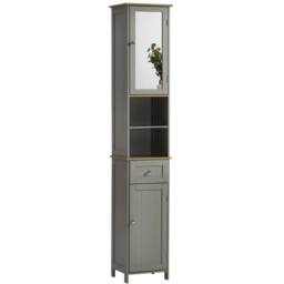 Kelvenix Bathroom 2 Door Tall Cabinet in Grey - thumbnail 1