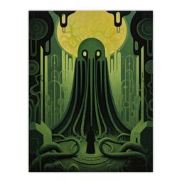 Artery8 The Rise Of Cthulhu H.P. Lovecraft Mythos Horror Madness Artwork Painting Unframed Wall Art Print Poster Home Decor Premium - thumbnail 1