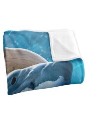 JQ Licensing Jlo Shark Hunting Silky Touch Super Soft Throw Blanket 152 X 127 cm in White - thumbnail 3