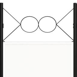 Berkfield Home 5-Panel Room Divider Cream White 200x180 cm - thumbnail 5