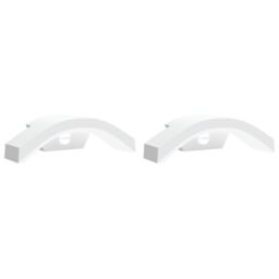 Berkfield Home Outdoor LED Wall Lights with Sensors 2pcs White Die-cast Aluminium - thumbnail 2
