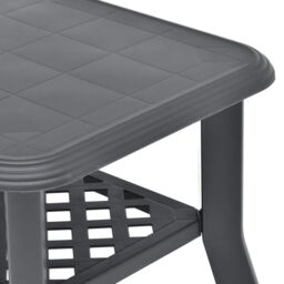 Berkfield Home Coffee Table Anthracite 90x60x46 cm Plastic in Black - Size: 90 x 60 x 46 cm - thumbnail 5