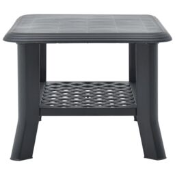 Berkfield Home Coffee Table Anthracite 90x60x46 cm Plastic in Black - Size: 90 x 60 x 46 cm - thumbnail 4