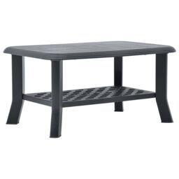 Berkfield Home Coffee Table Anthracite 90x60x46 cm Plastic in Black - Size: 90 x 60 x 46 cm