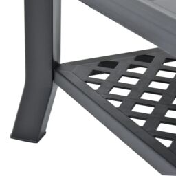 Berkfield Home Coffee Table Anthracite 90x60x46 cm Plastic in Black - Size: 90 x 60 x 46 cm - thumbnail 6
