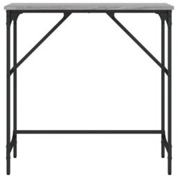 Berkfield Home Console Table Grey Sonoma 75x32x75 cm Engineered Wood - Size: 75 x 32 x 75 cm - thumbnail 4