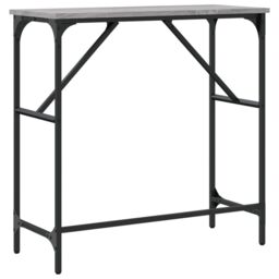 Berkfield Home Console Table Grey Sonoma 75x32x75 cm Engineered Wood - Size: 75 x 32 x 75 cm - thumbnail 6