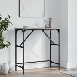Berkfield Home Console Table Grey Sonoma 75x32x75 cm Engineered Wood - Size: 75 x 32 x 75 cm - thumbnail 1