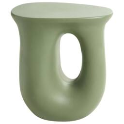 Wyld and Coco Accent Green Magnesium Oxide Fibreglass Side Table 42 x 28 cm - thumbnail 4
