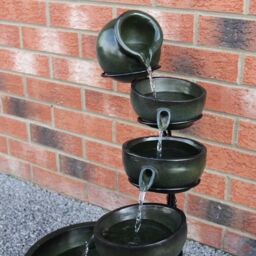 Monstershop Green 4 Tier Spilling Bowls Water Feature - thumbnail 3