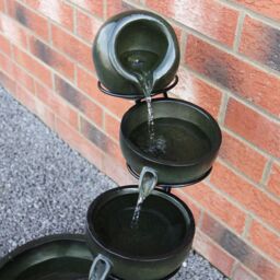 Monstershop Green 4 Tier Spilling Bowls Water Feature - thumbnail 8