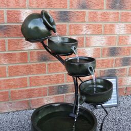 Monstershop Green 4 Tier Spilling Bowls Water Feature - thumbnail 7