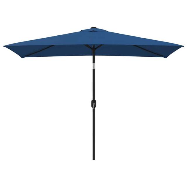 Berkfield Home Outdoor Parasol with Metal Pole 300x200 cm Azure in Blue - image 1