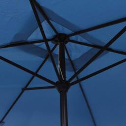 Berkfield Home Outdoor Parasol with Metal Pole 300x200 cm Azure in Blue - thumbnail 5