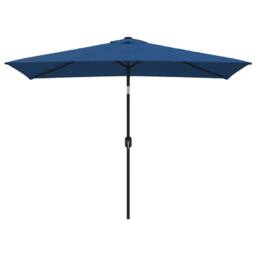 Berkfield Home Outdoor Parasol with Metal Pole 300x200 cm Azure in Blue