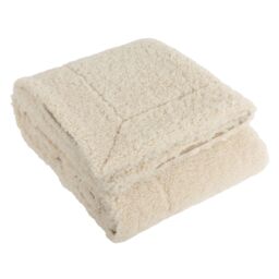 Yard Olann Faux Shearling Throw in Natural - Size: 130 cm x 180 cm - thumbnail 4
