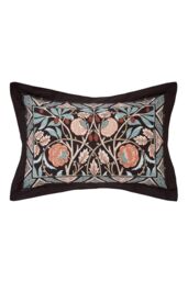 Morris & Co 'Olive & Rose' Cotton Duvet Cover Set in Indigo - Size: King - thumbnail 3