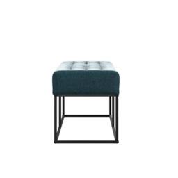 Lemon Pavilion Furniture Boden Bench - Chenille/Metal - L41 x W120 x H46 cm in Yellow - Size: 1 Pack - thumbnail 3